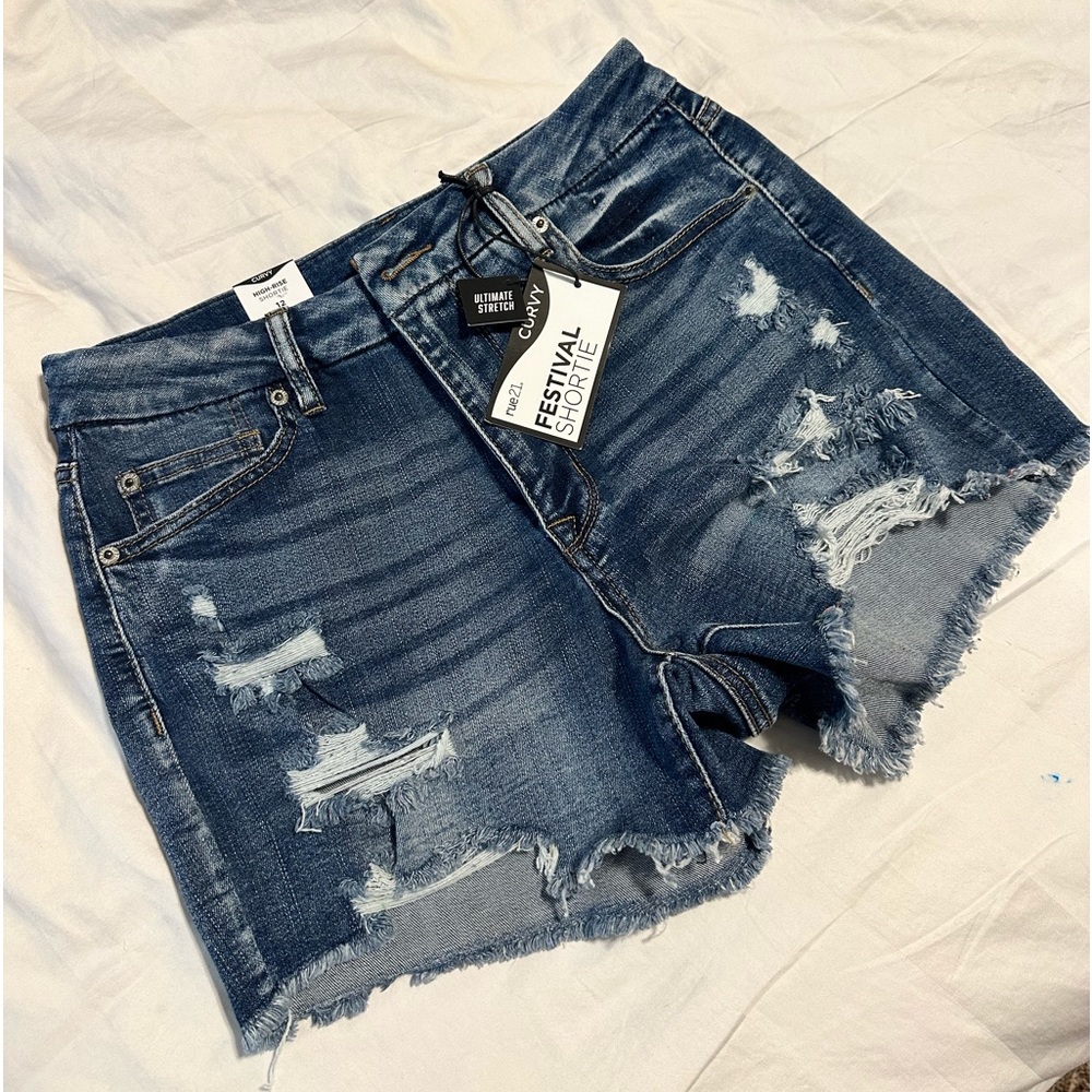Denim shorts
